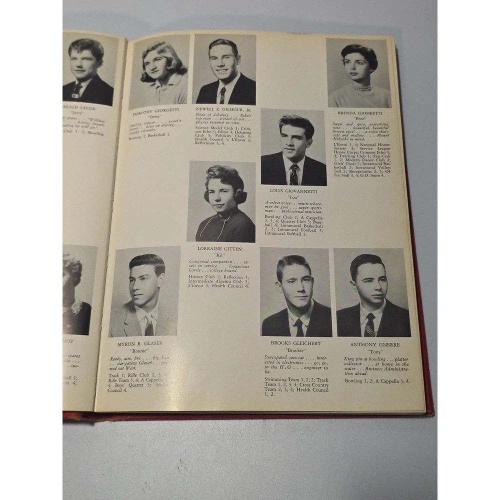 VINTAGE 1955 ROOSEVELT HIGH SCHOOL YEARBOOK L'ENVOI YONKERS‎ NEW YORK HARDBACK